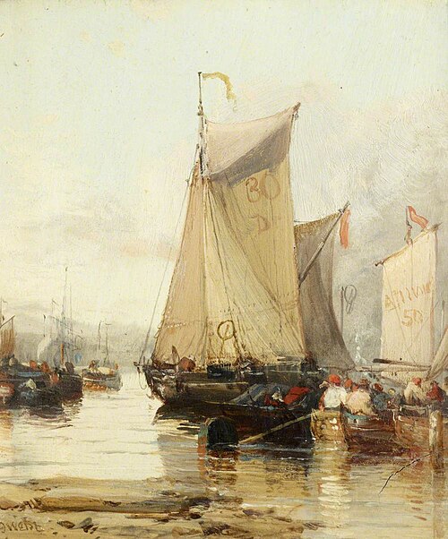 Fishing Boats, 1867, James Webb