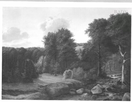 landscape with forest, 1831, Johann Beckmann