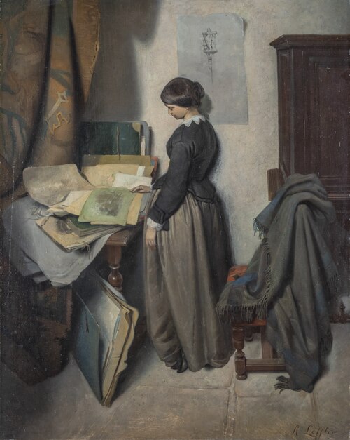 The Artist's Study Portfolio, 1850, Niklas Robert Leffler