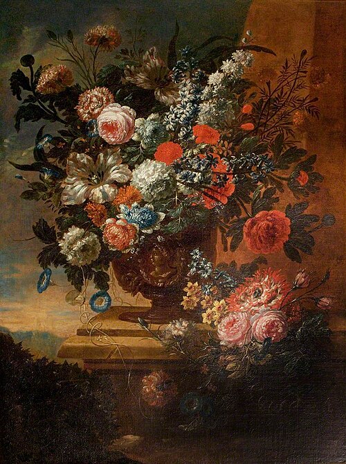 Still Life of Flowers in an Urn, 1700, Jan Baptist Bosschaert
