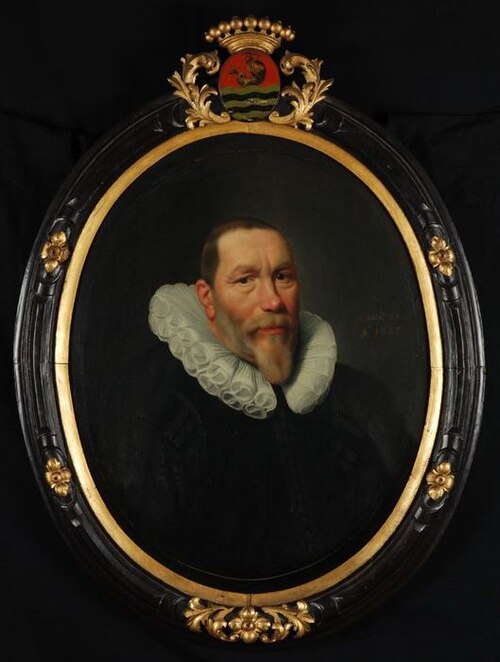 Portrait of Gerrit Meeusz. Visch, 1627, Jan Damen Cool