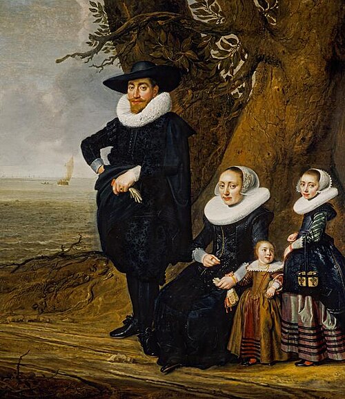 A Dutch Family Group (Portrait of a Man, Woman and Two Girls), 1633, Jan Damen Cool