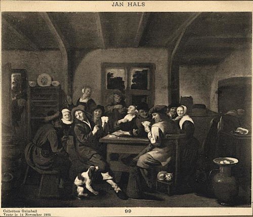 Merry company at an inn, 1650, Jan Hals