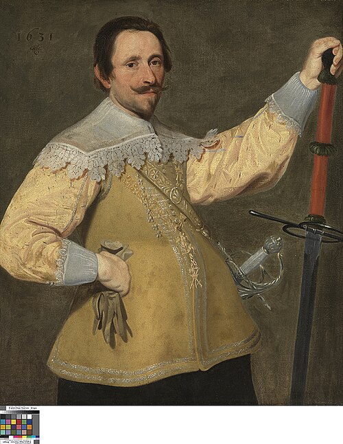 Portrait of an unknown leader of the Guild of St. Michael, 1631, Jan Hals