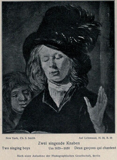 Two Singing Boys, 1629, Jan Hals