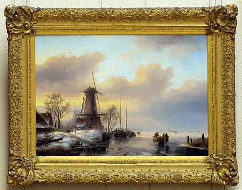 Winter landscape, 1830, Jan Jacob Spohler