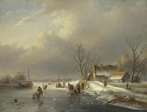 Paysage d'hiver, 1866, Jan Jacob Spohler