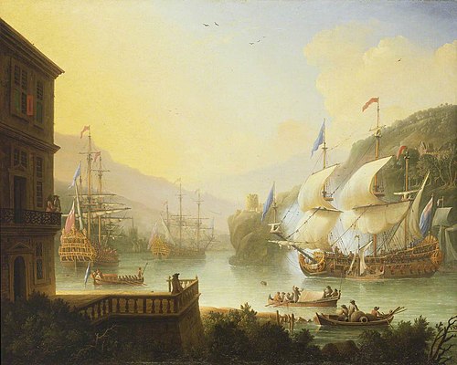 Shipping in an Estuary, 1701, Jan Karel Donatus van Beecq