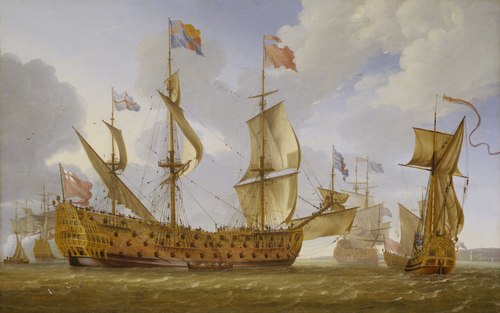 The 'Royal Prince' Before the Wind, 1679, Jan Karel Donatus van Beecq