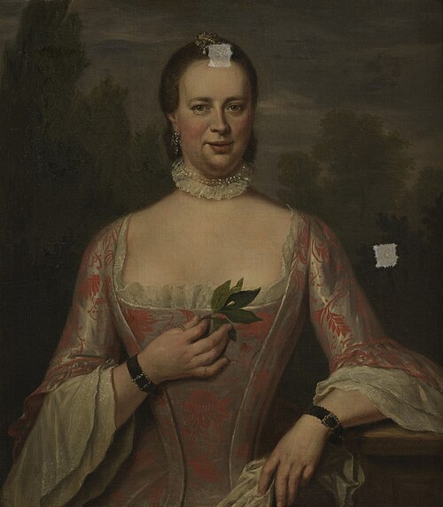 Portrait of an unknown woman, 1740, Jan Maurits Quinkhard