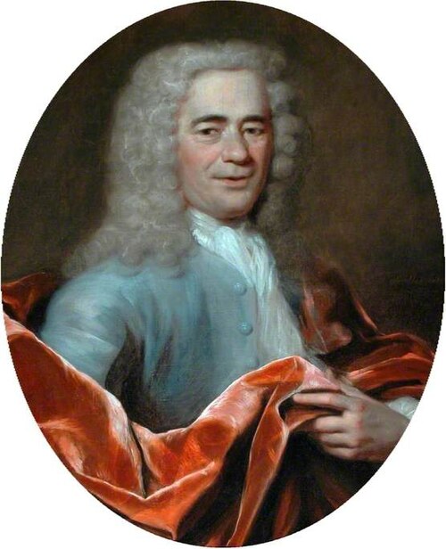 Portrait of a Gentleman with a Red Cloak, 1735, Jan Maurits Quinkhard