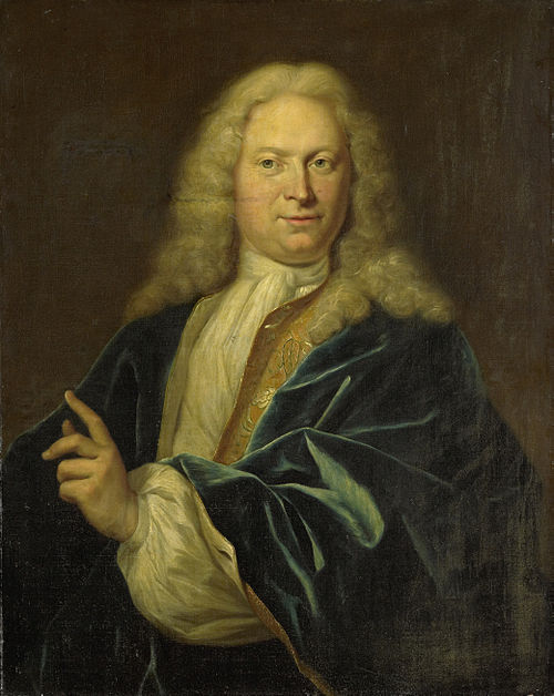 Portrait of Jan Hendrik van Heemskerck, Count of the Holy Roman Empire, Lord of Achttienhoven, Den B, 1720, Jan Maurits Quinkhard