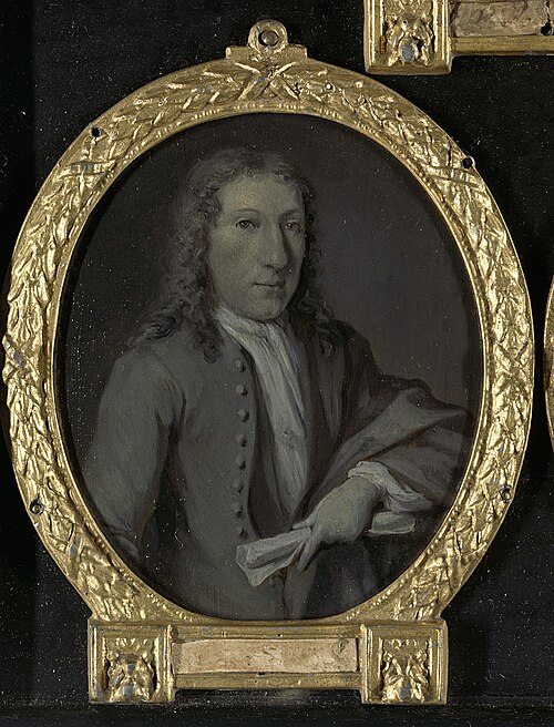Portrait of Gijsbert Tijssens, Playwright in Amsterdam, 1750, Jan Maurits Quinkhard