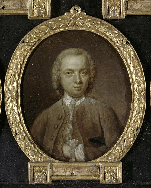Portrait of Nicolaas Willem op den Hooff, Physician and Translator in Amsterdam, 1750, Jan Maurits Quinkhard