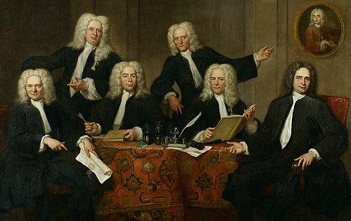 The directors of the surgeon's guild of Amsterdam, 1732, 1732, Jan Maurits Quinkhard