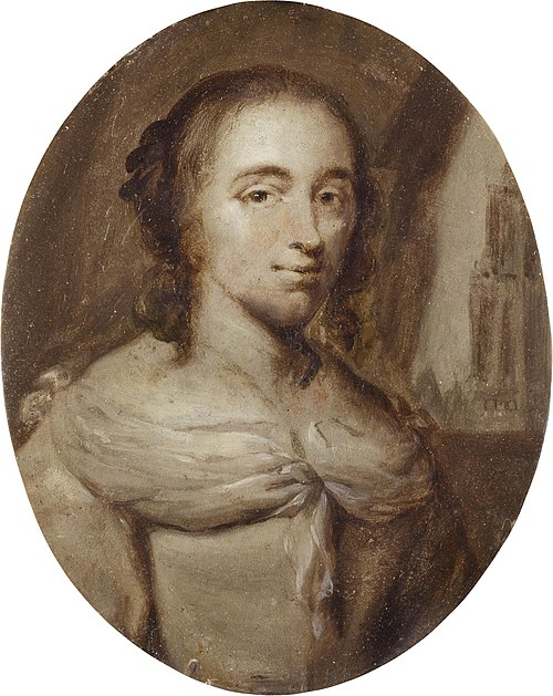 Portret van Anna Maria van Schurman (1607-1678), 1740, Jan Maurits Quinkhard