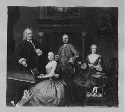 Portrait of a family, 1745, Jan Maurits Quinkhard