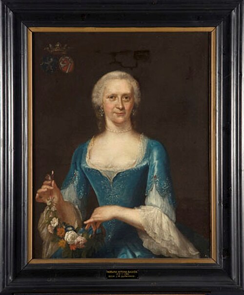 Portrait of Hadwina Antonia Backer (1717-1764), 1747, Jan Maurits Quinkhard