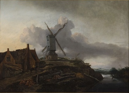 landscape with mill, 1659, Jan Wouwerman