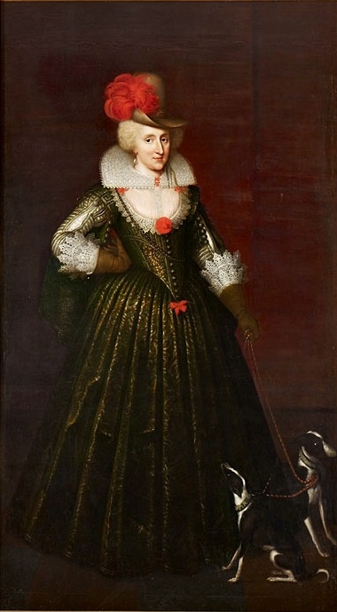 Anne of Denmark (1574-1619) (after Van Somer), 1634, Jan van Belcamp