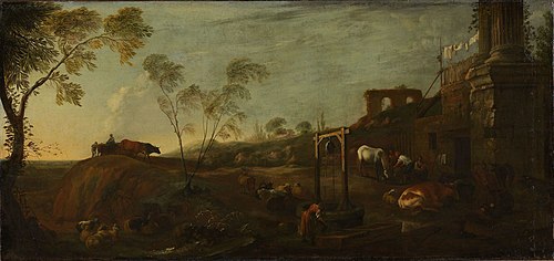 Landscape with Ruins, 1657, Jan van Ossenbeck