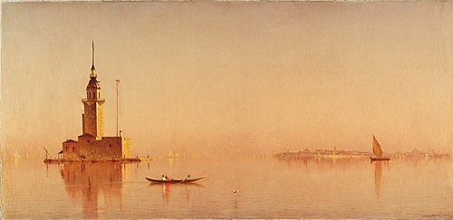 Leander's Tower on the Bosporus, 1876, Sanford Robinson Gifford