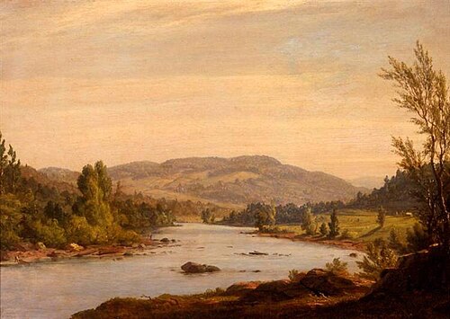 Landscape with River (Scene in Northern New York), 1849, Sanford Robinson Gifford