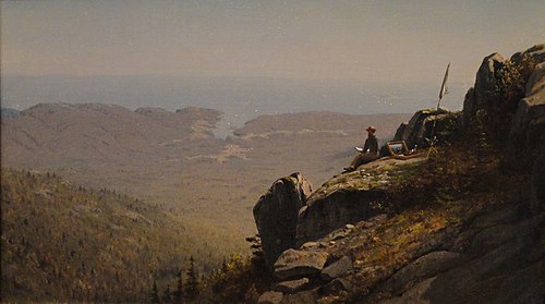 The Artist Sketching at Mount Desert, Maine, 1850, Sanford Robinson Gifford