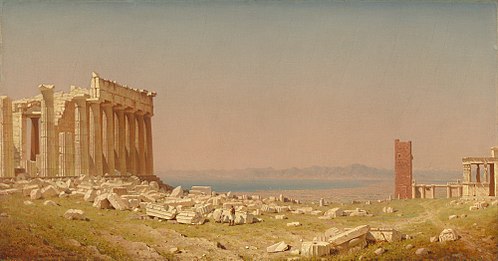 Ruins of the Parthenon, 1880, Sanford Robinson Gifford