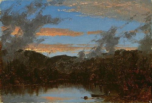 Mist Rising at Sunset in the Catskills, 1861, Sanford Robinson Gifford