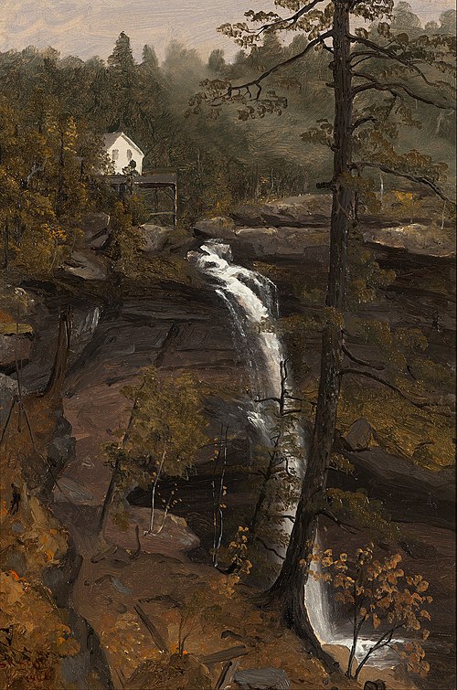 Kauterskill Falls, 1846, Sanford Robinson Gifford