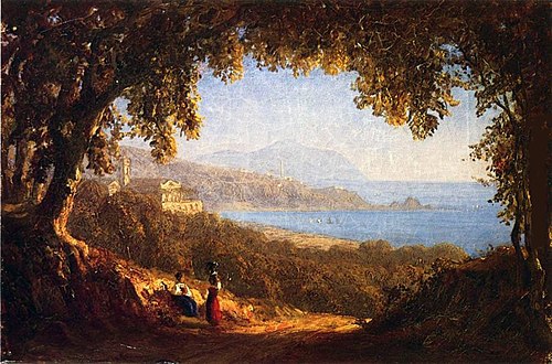 La côte ouest, Gênes, 1850, Sanford Robinson Gifford