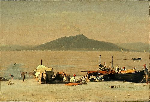 Mount Vesuvius from Marina Grande, Capri, 1857, Sanford Robinson Gifford