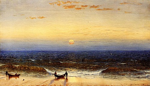 Sunrise, Long Branch, New Jersey, 1850, Sanford Robinson Gifford