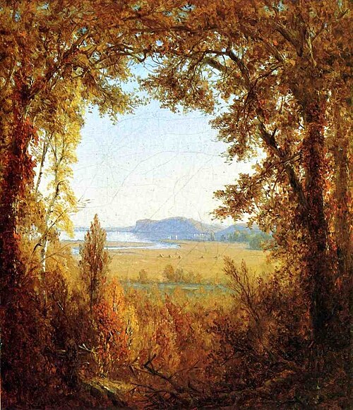 The North Side of Hook Mountain, 1867, Sanford Robinson Gifford