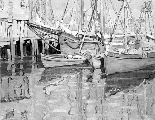 Fishing Boats, 1917, Jane Peterson