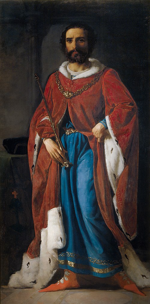 Don García Aznar; conde de Aragón, 1857, Eduardo Rosales