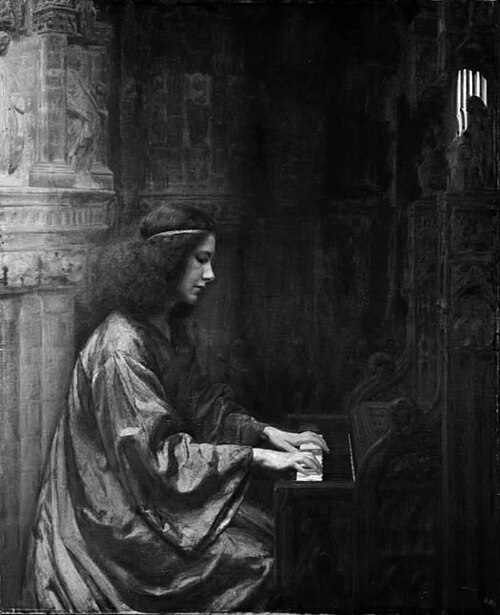 Den hellige Cecilie, 1897, Julius Paulsen