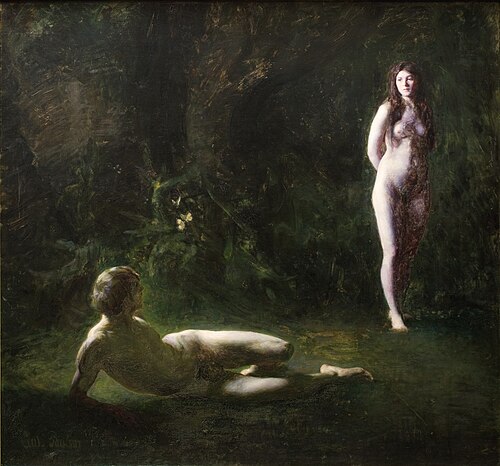 Adam and Eve, 1887, Julius Paulsen