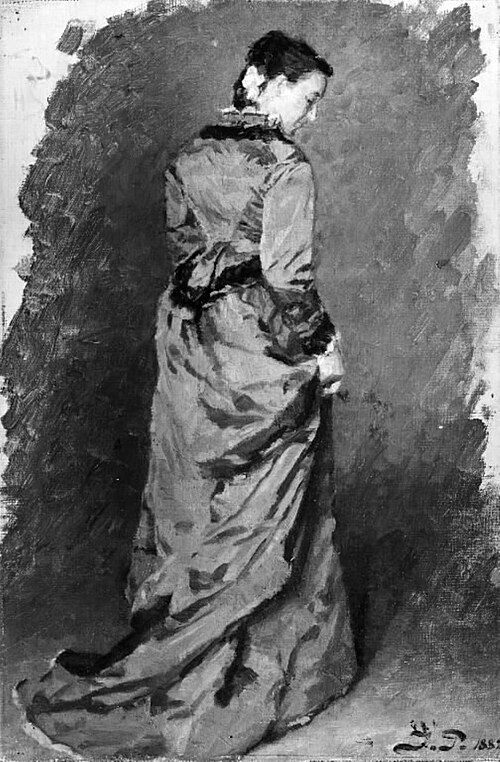 The Painter Agnes Paulsen, the Artist's Sister, 1881, Julius Paulsen