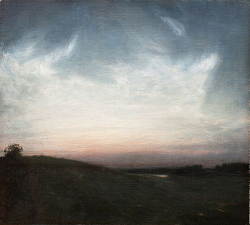 Summernight. Høsterkøb, 1888, Julius Paulsen