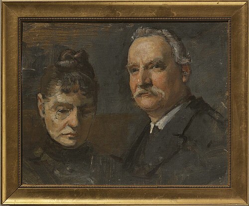 Okänd kvinna med okänd man, , Edvard Perséus