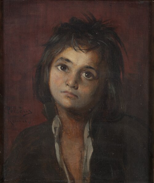 Romersk gosse. Studie, , Edvard Perséus