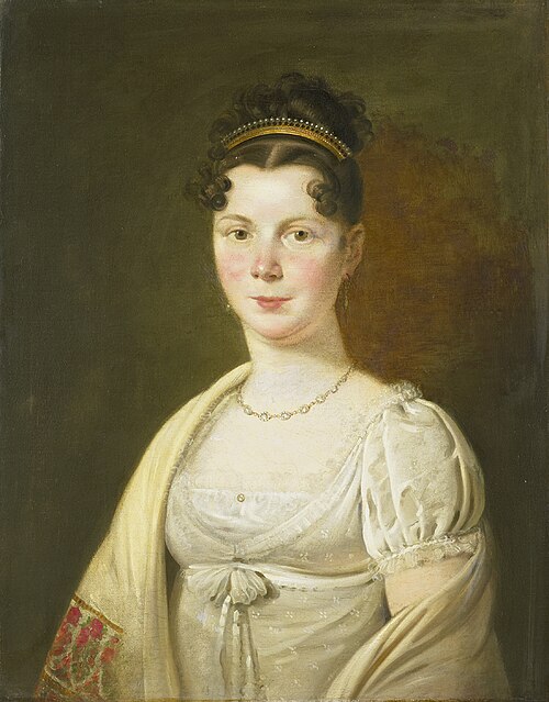 Porträt der Wilhelmina Maria Haack, , Adriaan de Lelie