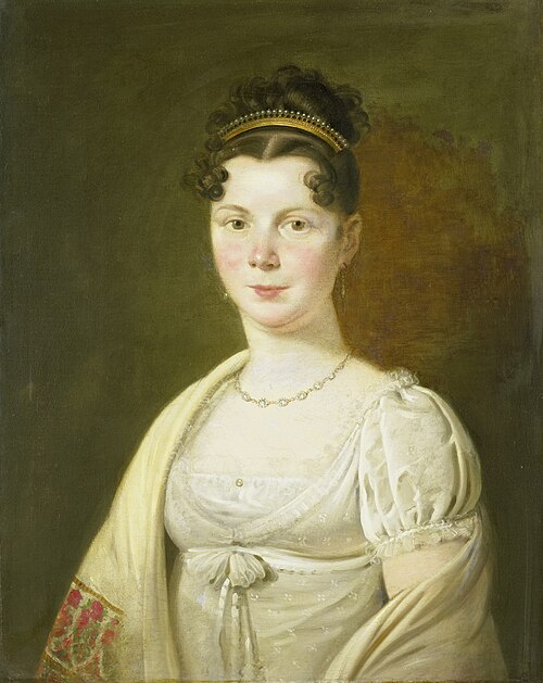Portrait of Wilhelmina Maria Haack, fourth Wife of Gerrit Verdooren, 1817, Adriaan de Lelie