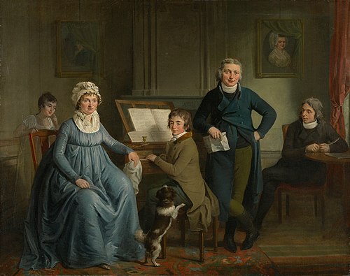 Musical family, 1799, Adriaan de Lelie