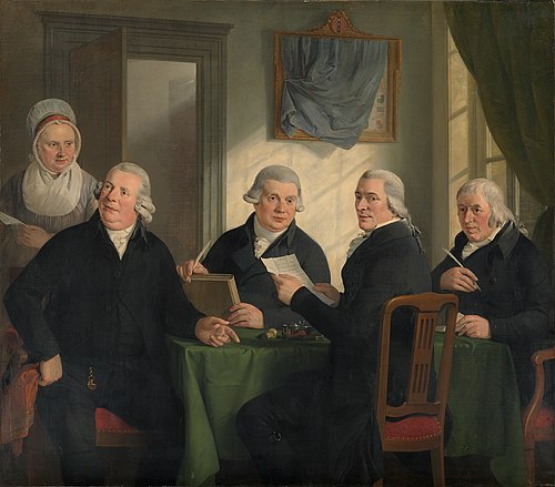 Regents of the Oudezijds Almshouse, 1806, Adriaan de Lelie