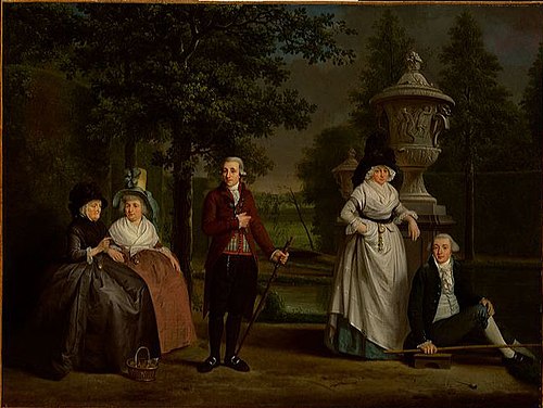 Portrait of the family of Geertje Hagen (1714-1798), 1792, Adriaan de Lelie