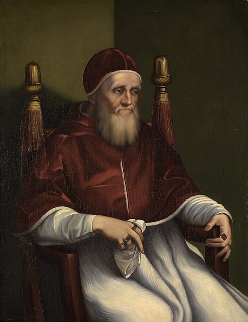Kopie nach dem Bildnis Julius II. von Raffael, 1838, Bernhard Endres