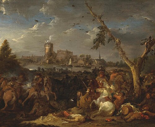 Battle-piece, 1715, Jasper Broers